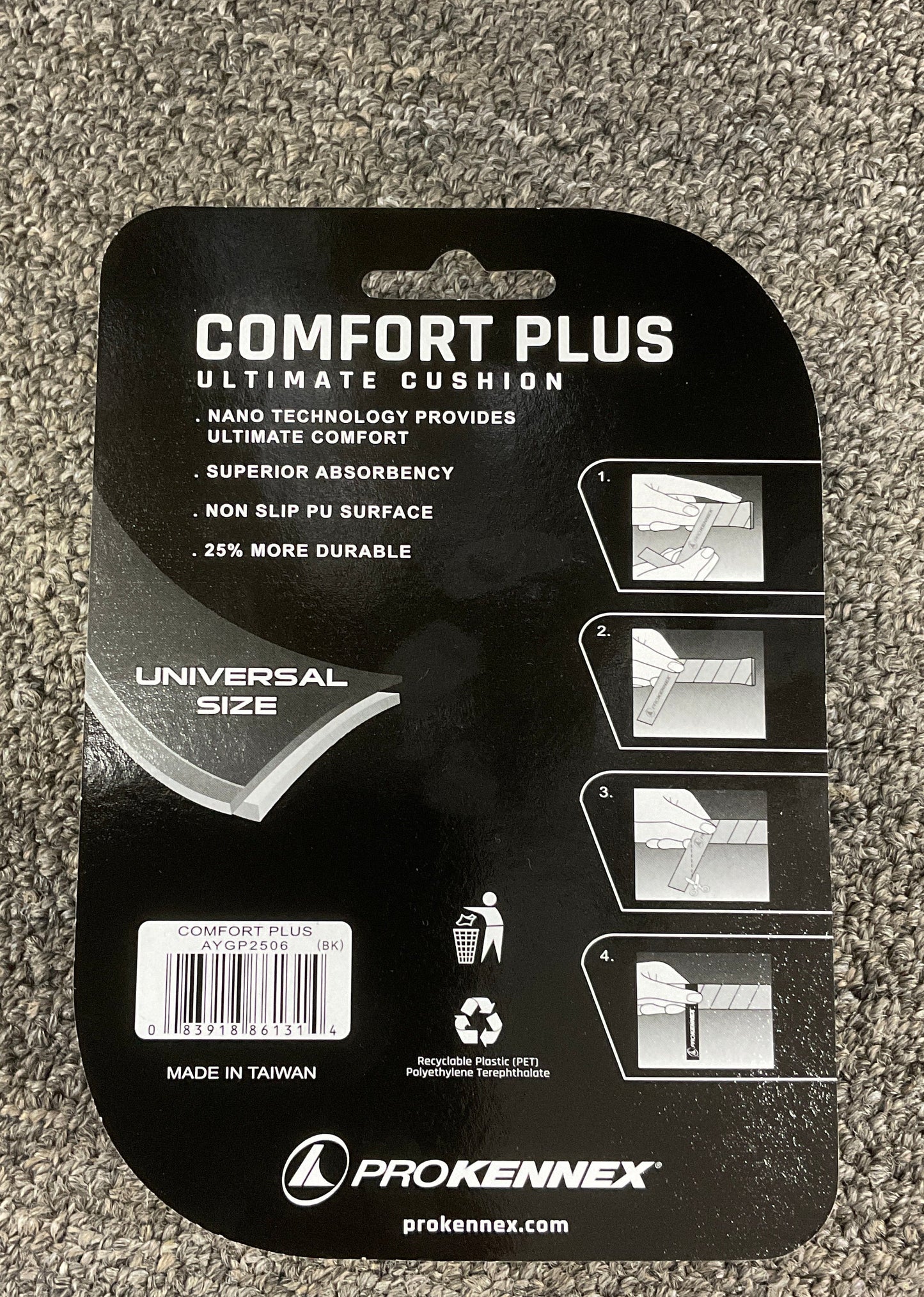 Pro Kennex Comfort Plus Replacement Grip - Black