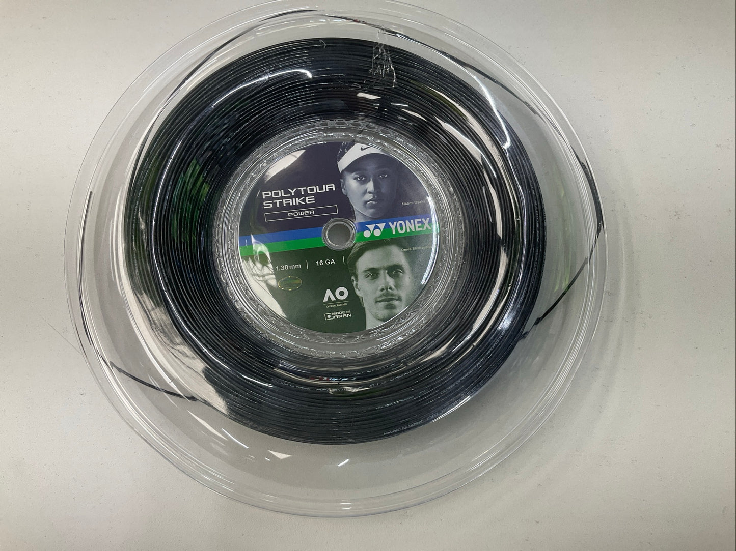 Yonex PolyTour Strike 1.30/16 GA/200m/656ft Tennis String Reel
