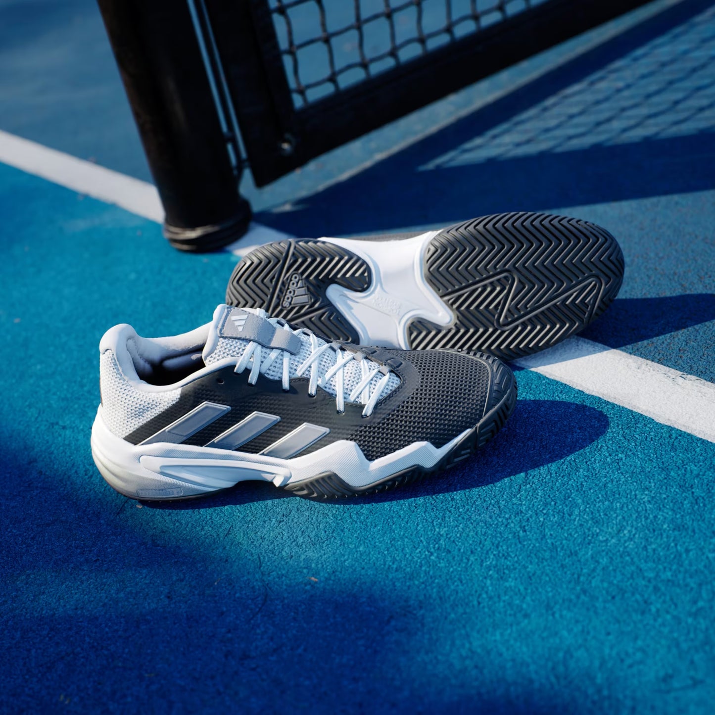 Men’s Adidas Barricade 13 Tennis Court Shoes- Black