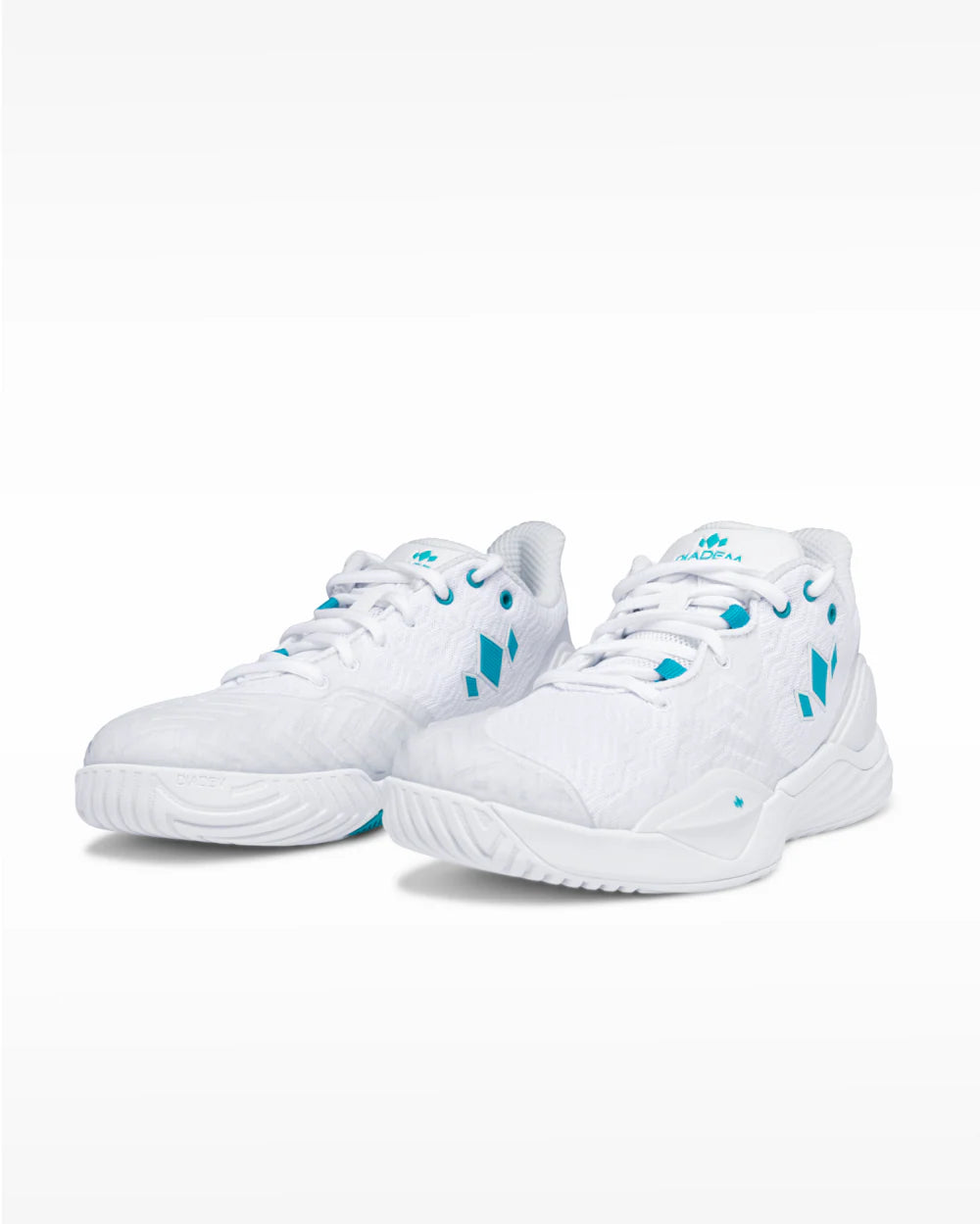 Diadem Court Burst Men’s Court Shoes (White/Teal)