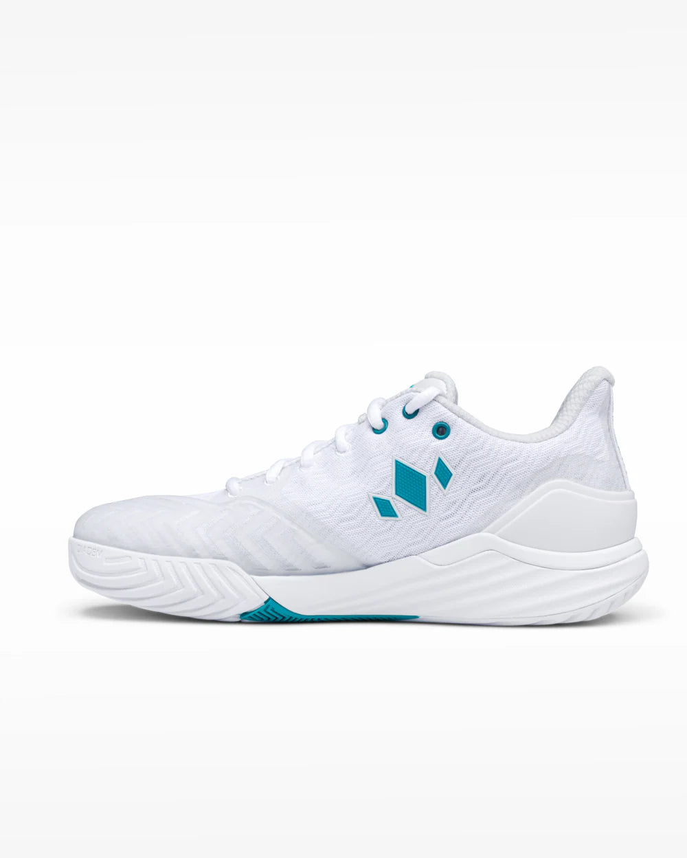 Diadem Court Burst Men’s Court Shoes (White/Teal)