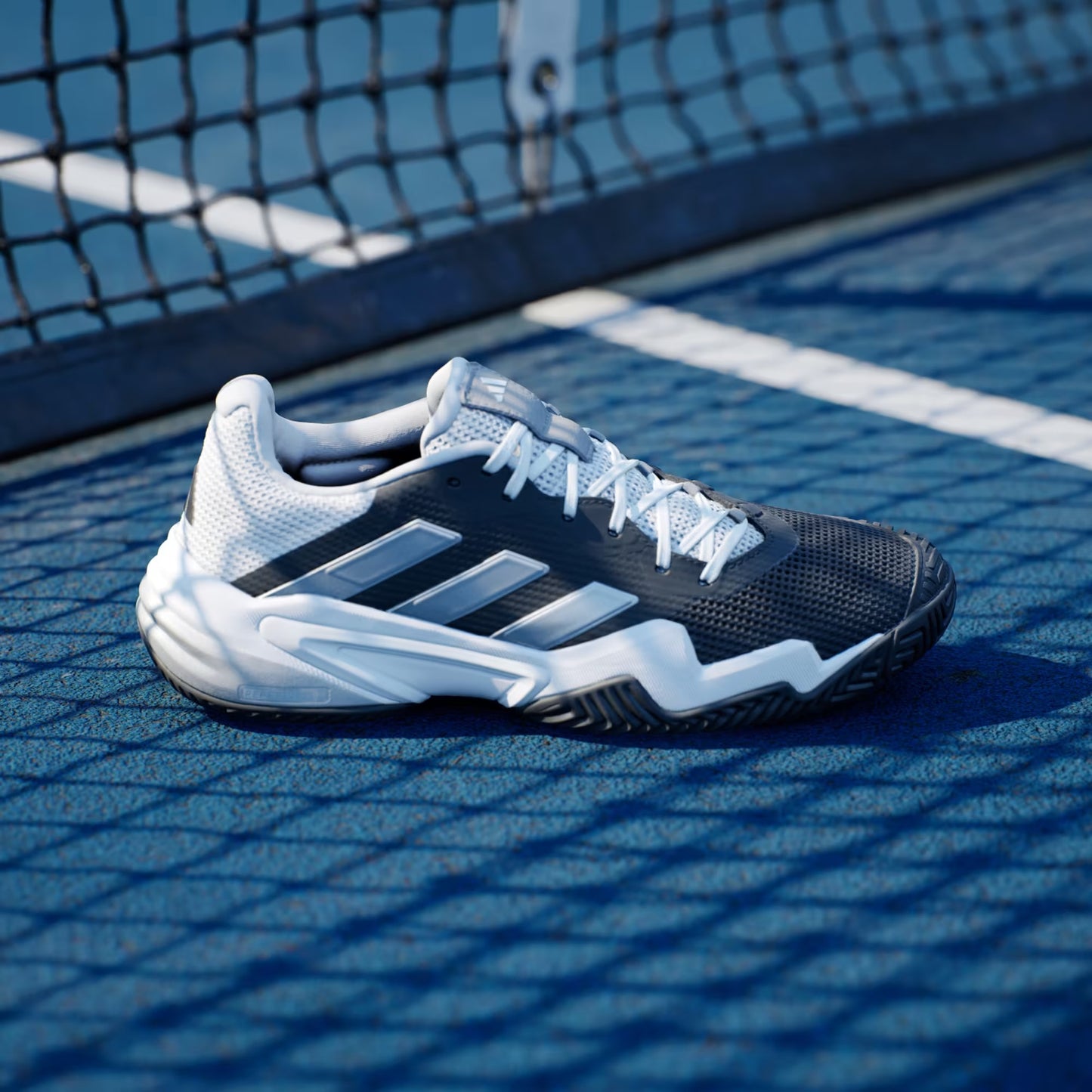 Men’s Adidas Barricade 13 Tennis Court Shoes- Black