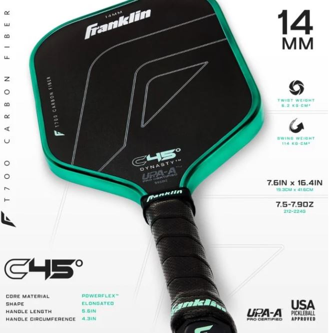 Franklin C45 Dynasty 14mm Pickleball Paddle
