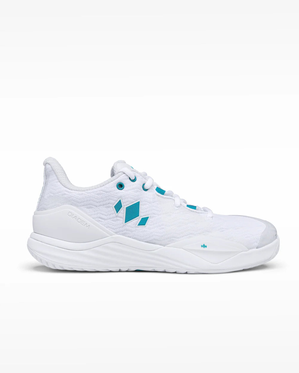 Diadem Court Burst Men’s Court Shoes (White/Teal)