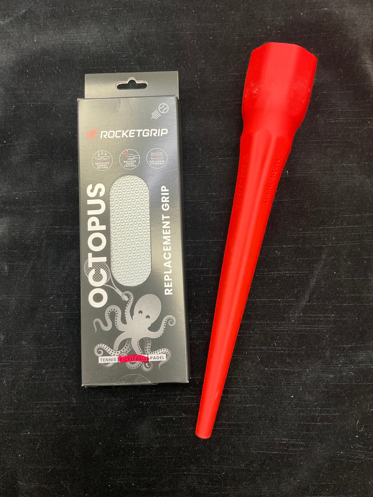 RocketGrip Octopus Replacement Grip for Pickleball (GRAY)