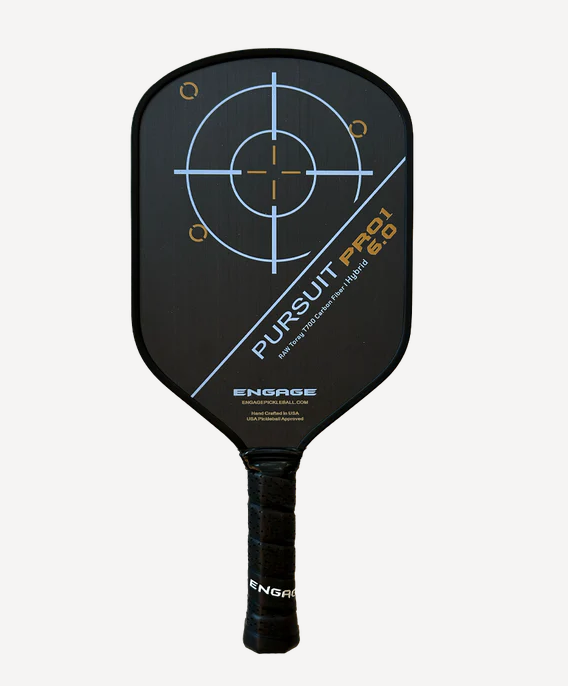 Engage Pursuit Pro1 6.0 Hybrid Pickleball Paddle - Raw T700 Carbon Fiber