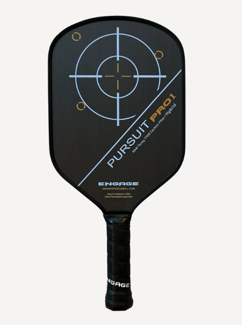 Engage Pursuit Pro1 Hybrid Raw T700 Carbon Fiber Pickleball Paddle