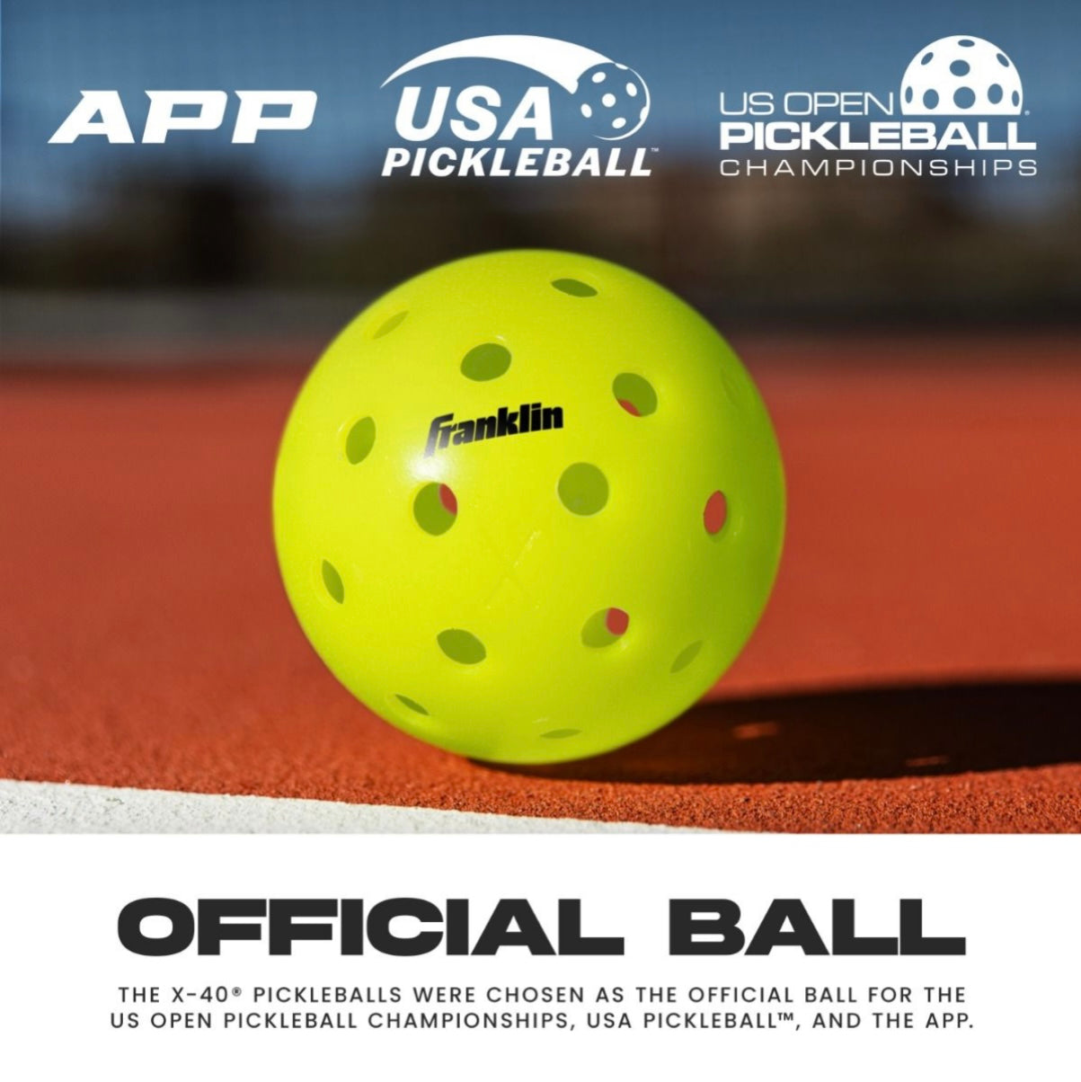 Franklin X-40 Pickleballs 3-Pack