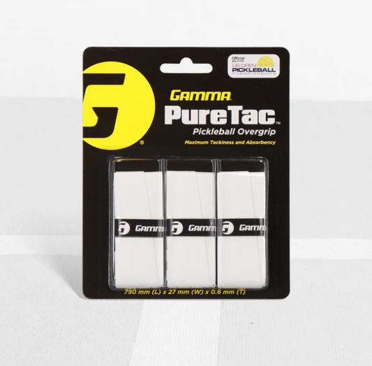 Gamma Pure Tac Pickleball Overgrip 3 Pack