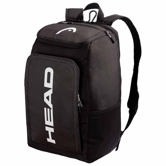 Black head PB Backpack with large white logo