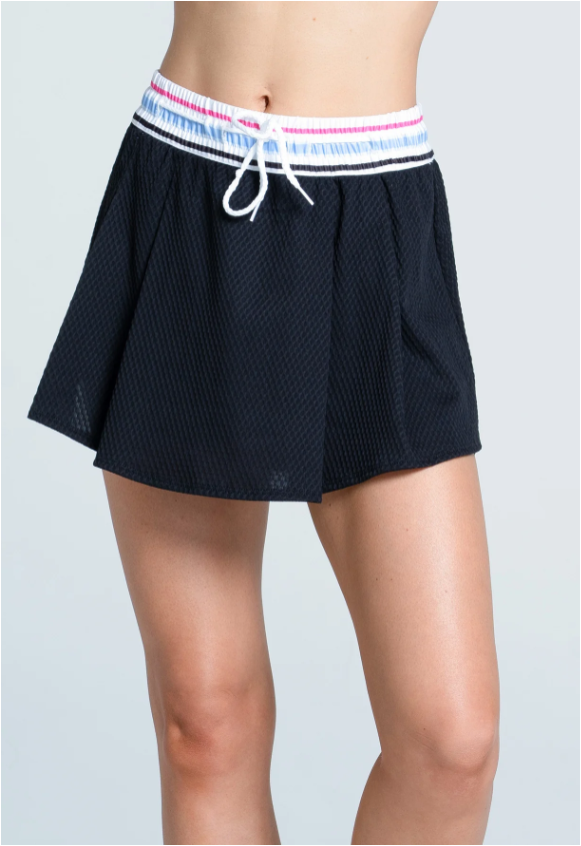 Lucky in Love High Waist Blue Streak Skirt