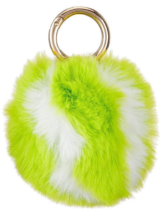 Fluffy Tennis Ball Keychain