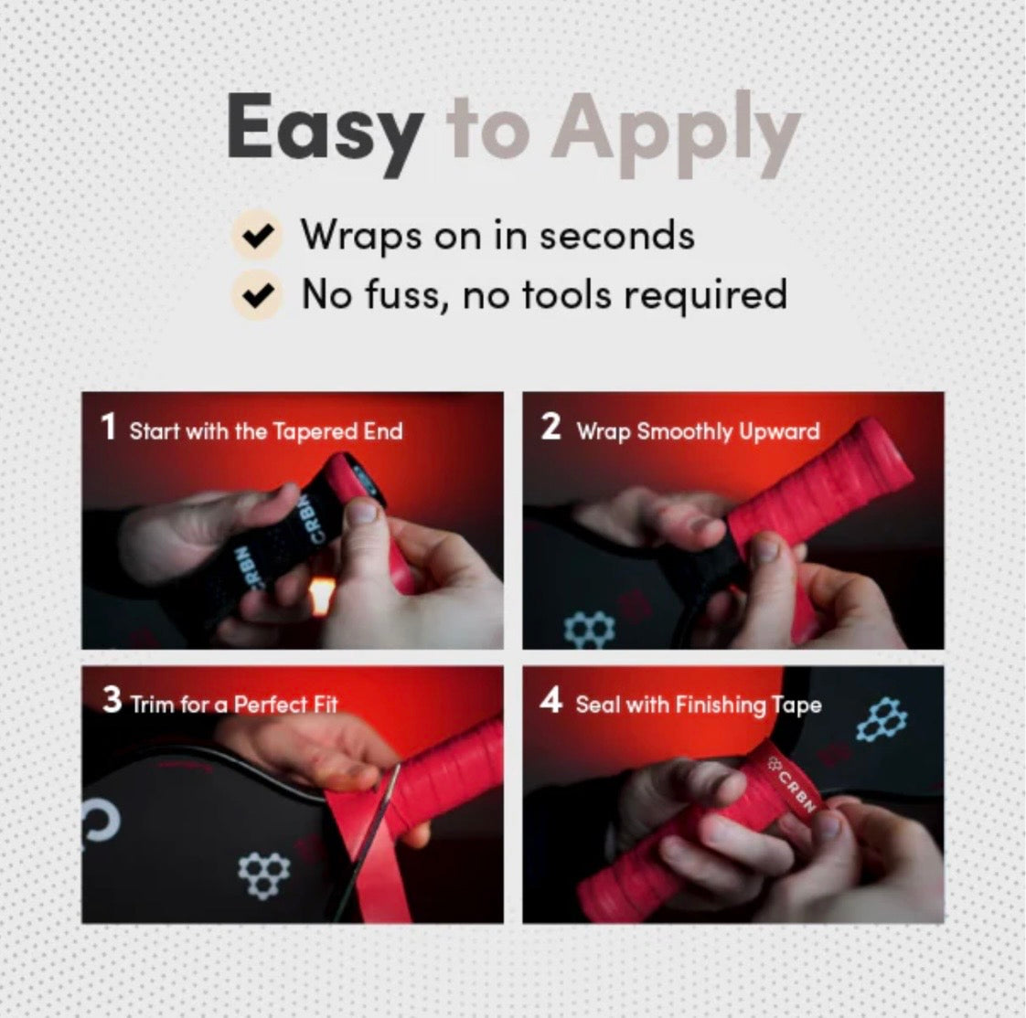 CRBN DryTec Overgrips (4 Pack)