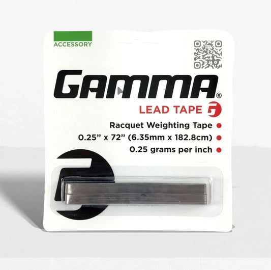 Gamma Lead Racquet Weighting Tape 0.25 Grams Per Inch Or 0.5 Grams Per Inch