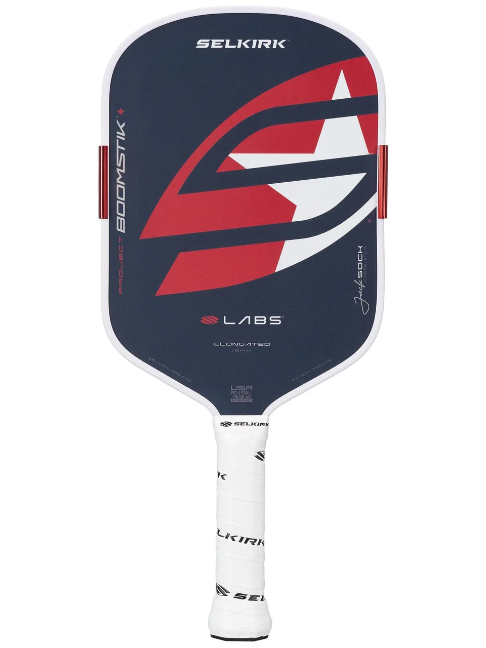 Selkirk Labs Boomstik Elongated Jack Sock Signature Design Pickleball Paddle