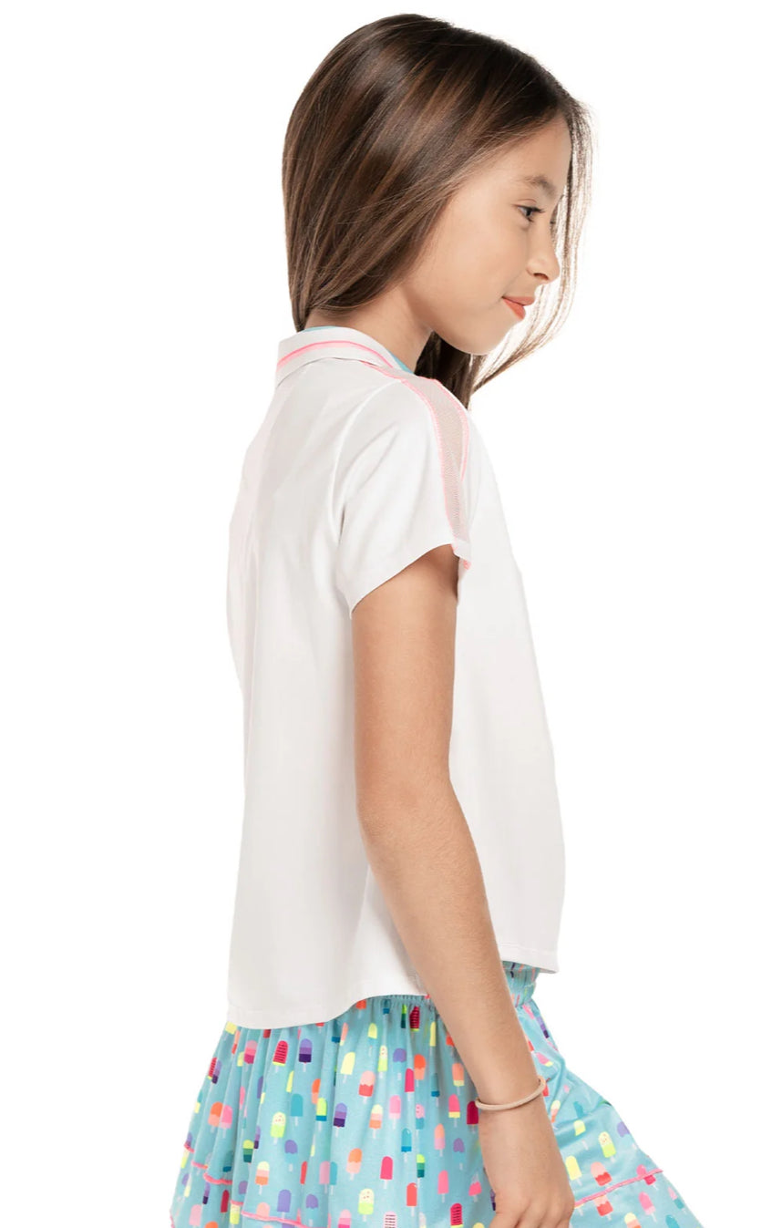 Lucky in Love Anything is Popsicle Polo Short Sleeve- Girls