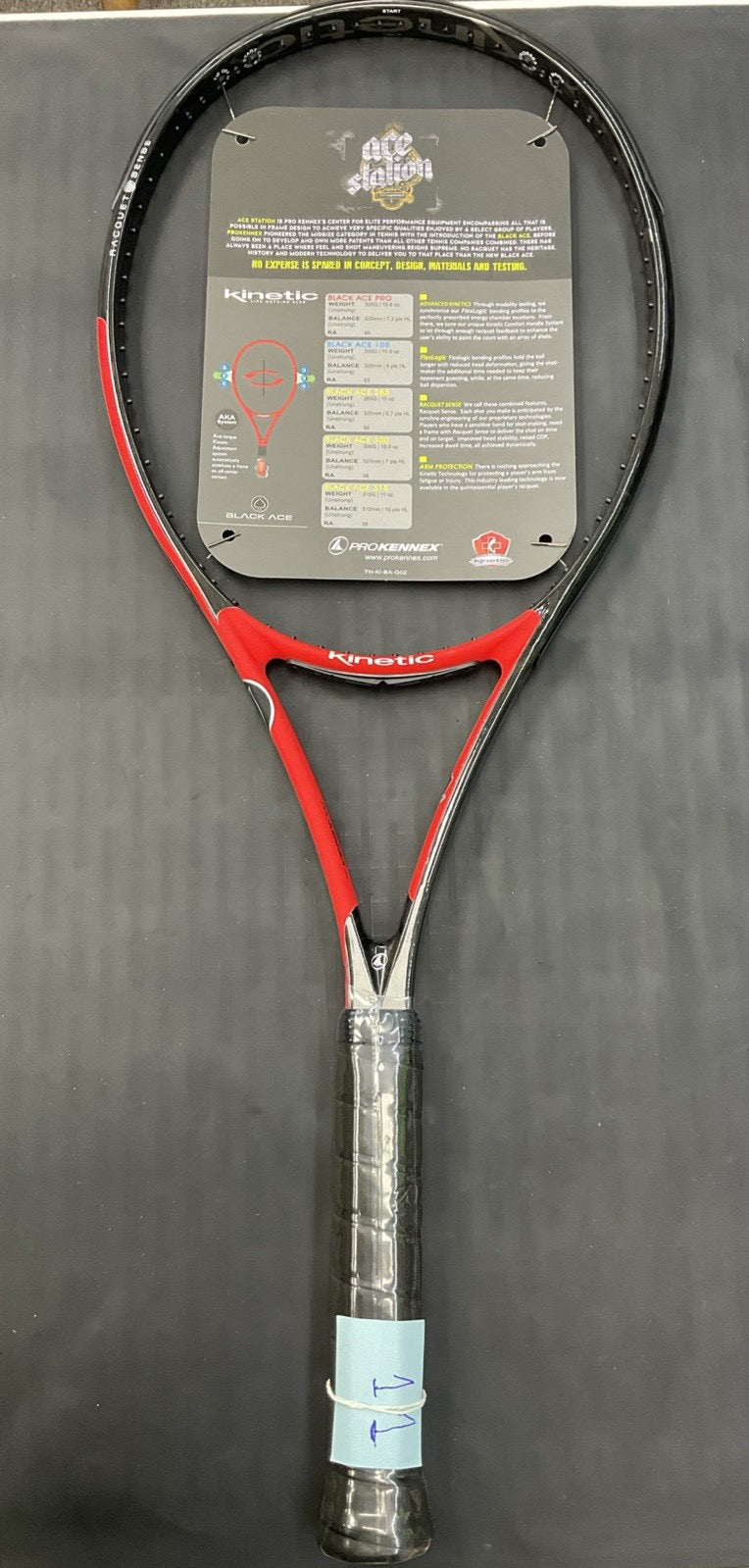 Pro Kennex BlackAce Pro Tennis Racquet (Red)