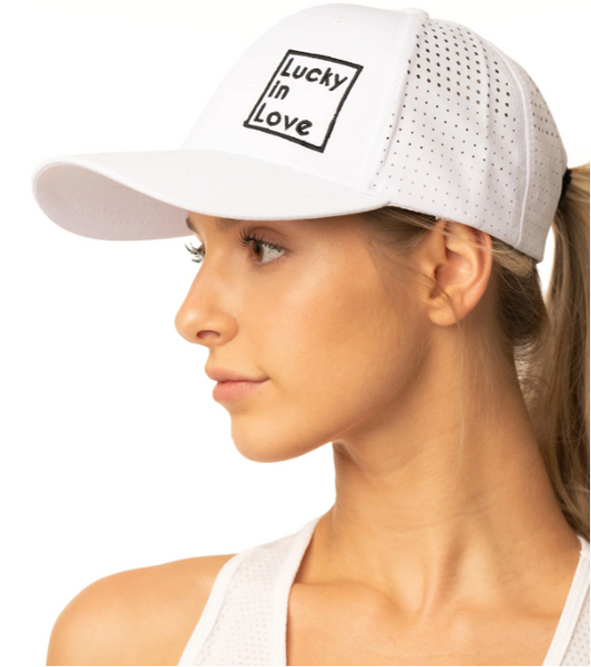 Lucky in Love Laser Cut Cap