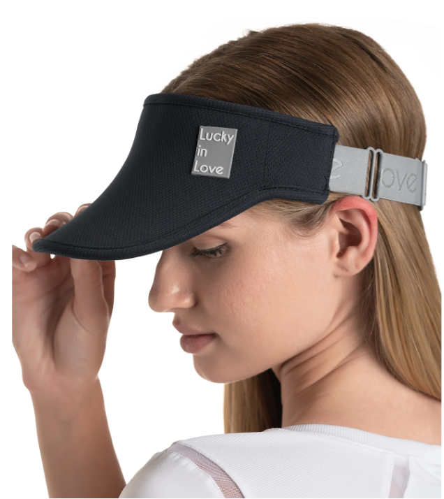 Lucky in Love Lucky Logo Stretch Visor