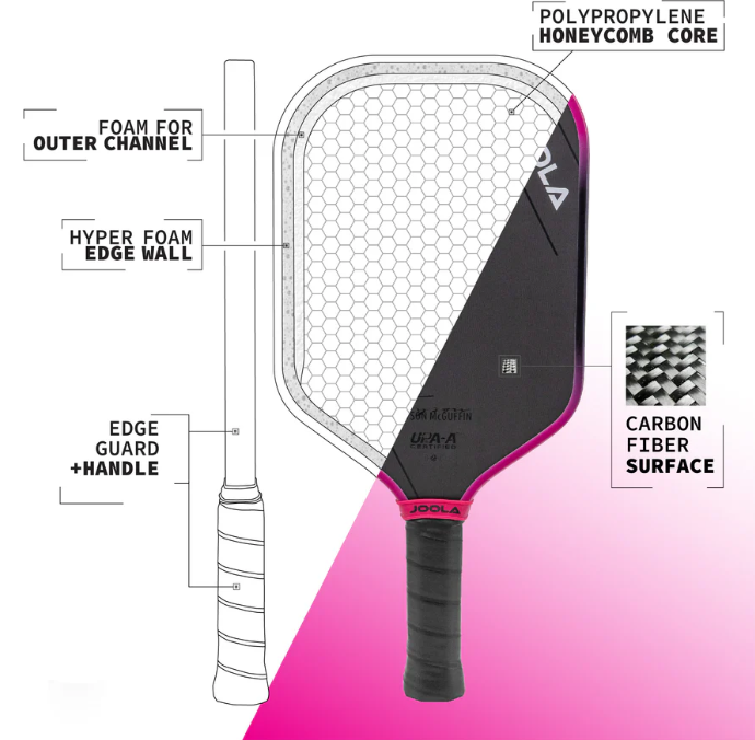 JOOLA Magnus 3S (14mm & 16mm) Tyson McGuffin Pickleball Paddle