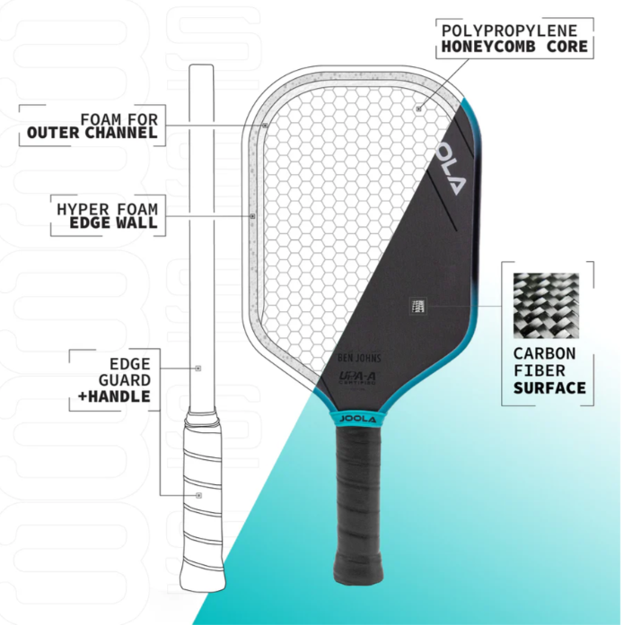 Joola Perseus 3s (14mm & 16mm) Ben Johns Pickleball Paddle