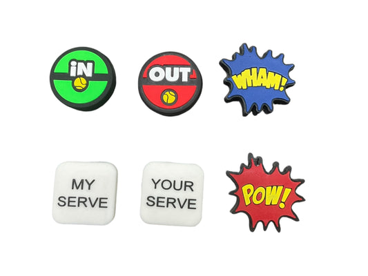 Words & Quotes Themed Shock Absorbing Vibration Dampeners-3 Pack