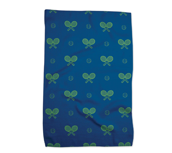 Tennis Dish Towel - Night Match Blue