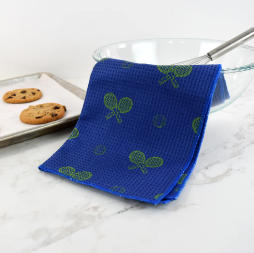 Tennis Dish Towel - Night Match Blue