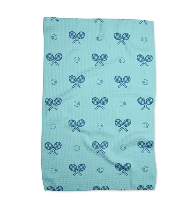 Racquet Inc. Tennis Dish Towel- Clear Skies Blue