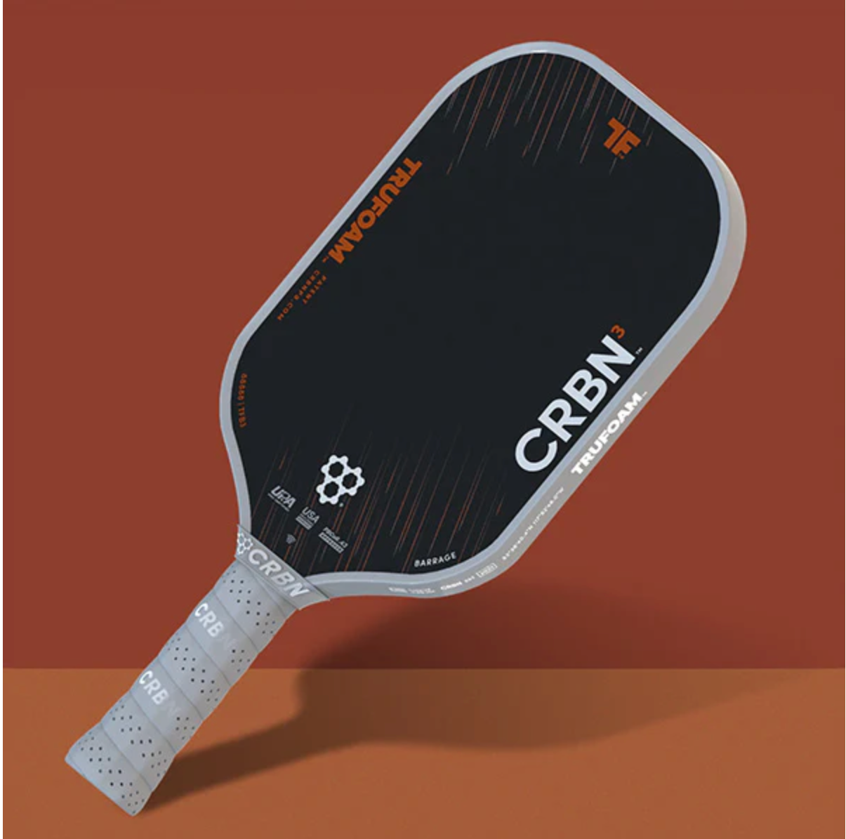 CRBN TruFoam Barrage 4 Hybrid (Aero Curve) 14mm Pickleball Paddle