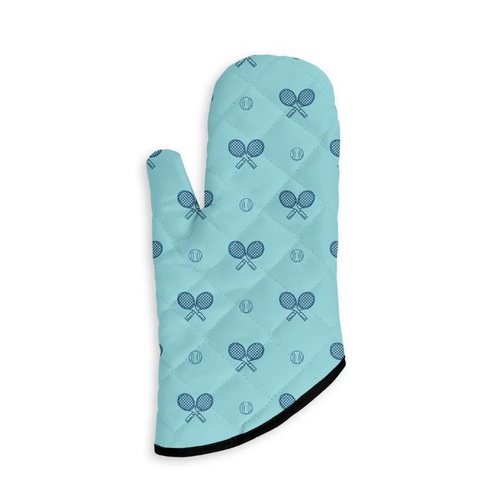 Tennis Oven Mitt- Clear Skies Blue