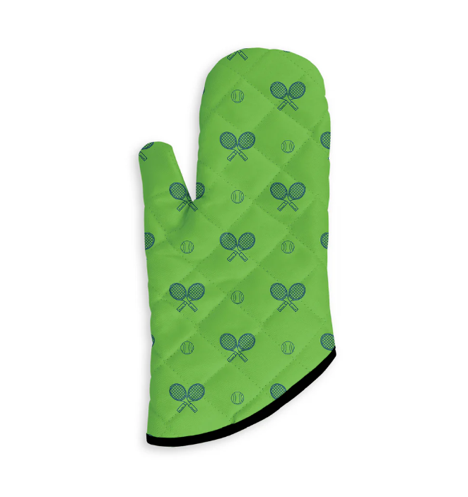 Tennis Oven Mitt- Grass Court Green