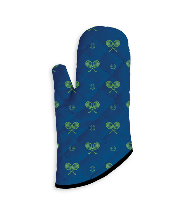 Tennis Oven Mitt- Night Match Blue