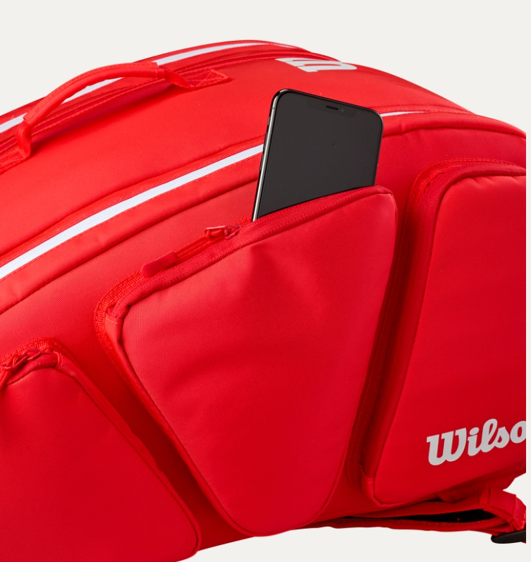 Wilson Super Tour Pickleball Bag - Red/White