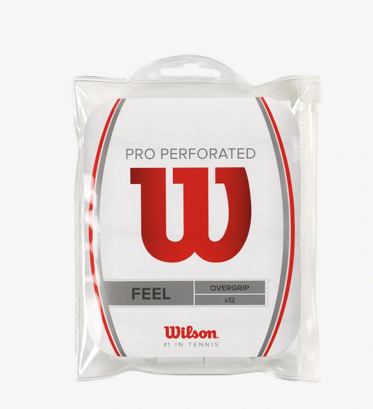 Wilson Pro Perforated Feel Overgrip- 12 Pack