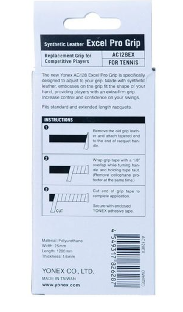 Yonex Synthetic Leather Excel Pro Replacement Grip