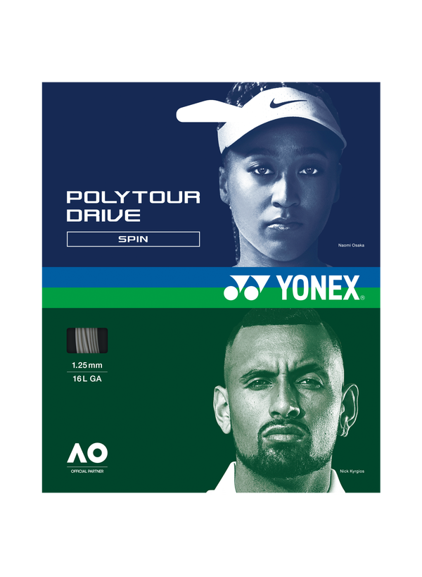 Yonex Polytour Drive 125 Tennis Strings (Flash Yellow)