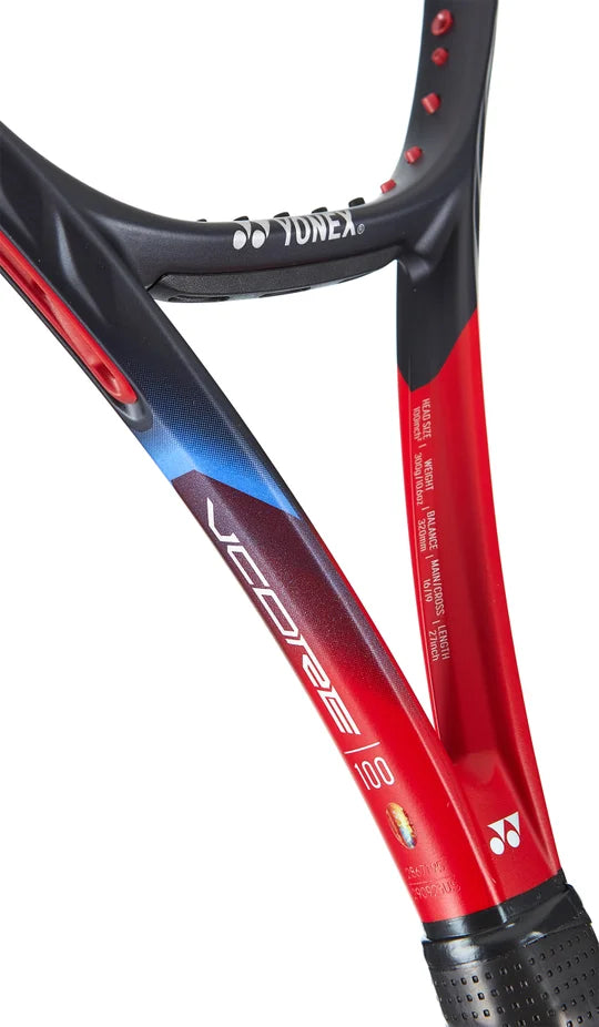 Yonex VCore 100 v.7  Unstrung Tennis Racquet- Scarlet